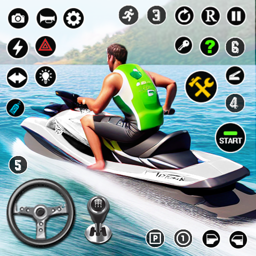 Larong JetSki Mga Larong Tubig