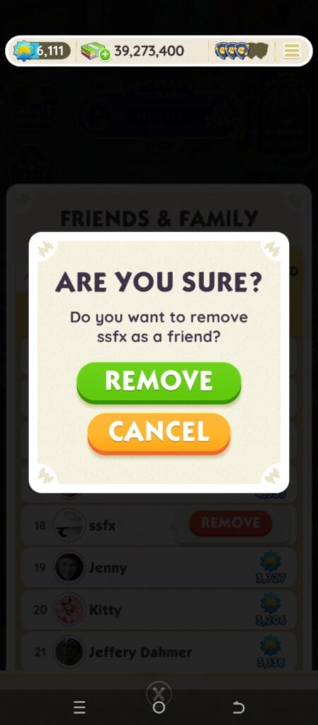 are you sure prompt