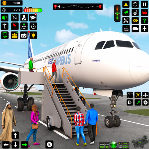 Flugflugzeug-Simulatorspiel