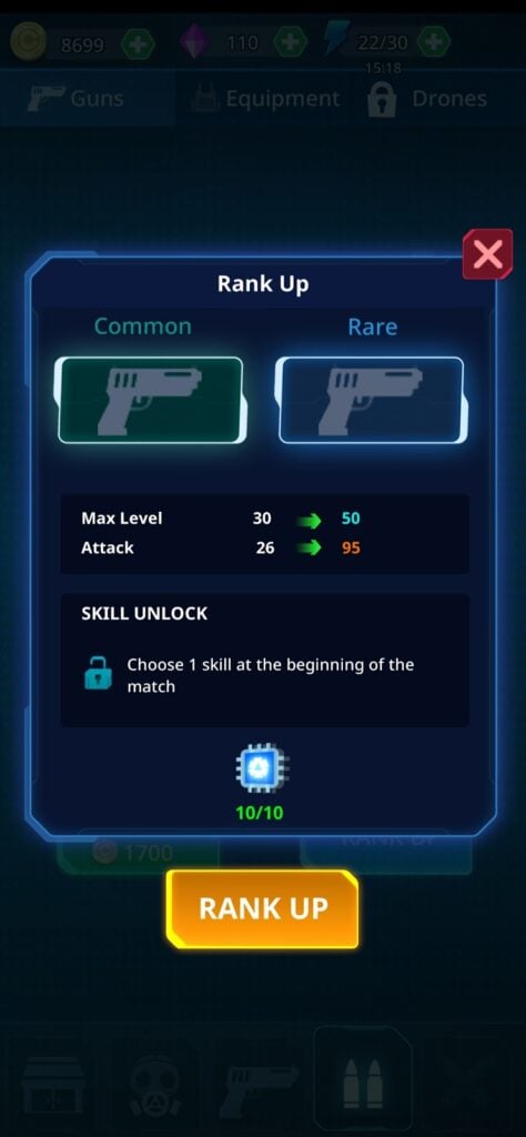 ZAlert - Zombie Survivors weapon rank up